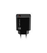 Universální nabíječka Natec RIBERA 18W 1X USB-A, černá