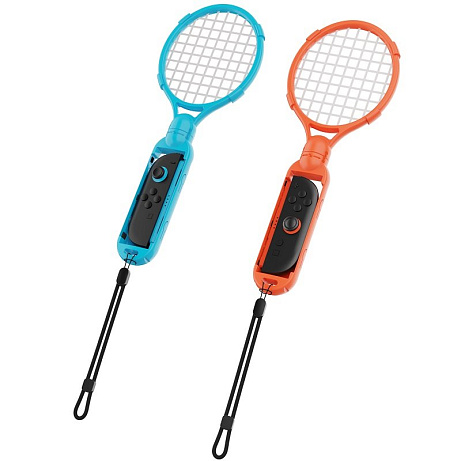 iPega SW2090 Tenisové Rakety pro JoyCon Ovladače Nintendo Switch 2 Red/Blue