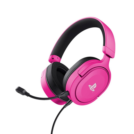 TRUST sluchátka GXT 498P FORTA PS5 Gaming Headset, Sony Licensed, růžová