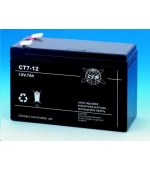 Baterie - CTM CT 12-7 (12V/7Ah - Faston 187), životnost 5let