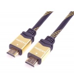 PremiumCord designový HDMI 2.0 kabel, zlacené konektory, 5m