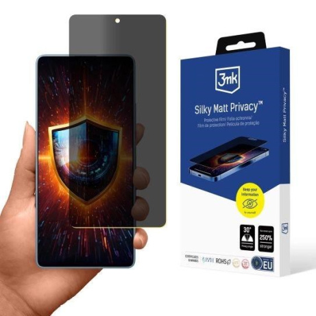 3mk ochranná folie Silky Matt Privacy pro Redmi Note 14s