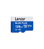 Lexar 128GB Blue Plus microSDHC s adp C10 A2