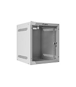 LANBERG RACKOVÁ SKŘÍŇ 10" NÁSTĚNNÁ 6U/280X310 (FLAT PACK) S PROSKLENÝMI DVEŘMI ŠEDÁ