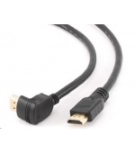 GEMBIRD Kabel HDMI - HDMI 1.8m, 90° konektor (v1.4, M/M, zlacené kontakty, úhlový, stíněný)