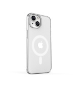 ER POWER Silikonový kryt CARNEVAL SNAP pro iPhone 14 s MagSafe - bílá