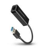 AXAGON ADE-SR, USB-A 3.2 Gen 1 - Gigabit Ethernet síťová karta, auto instal, černá