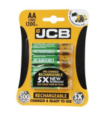 JCB RTU NiMH AA/R06, min.1200mAh, přednabitá, blistr 4 ks