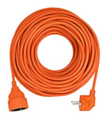 Solight prodlužovací přívod - spojka, 1 zásuvka, 30 m, 3 x 1,5mm2, oranžová