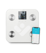 TrueLife FitScale W7 BT - Bioelektrická impedanční bluetooth váha - bílá