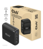 Club3D cestovní nabíječka 100W GAN technologie, 2xUSB-A a 2xUSB-C, PD 3.0 Support