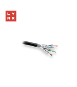 LYNX SFTP kabel, Cat6a, PE, celoměděný, venkovní, černý, cívka 500m