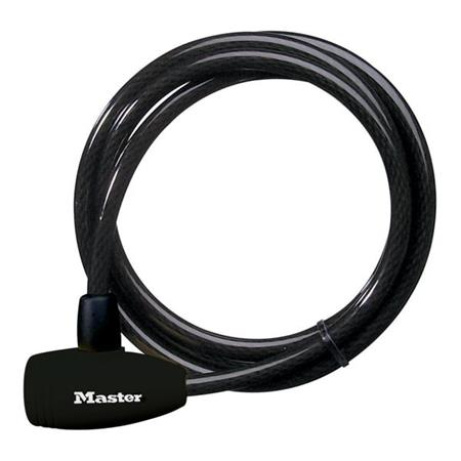 Master Lock Ocelové lanko s integrovaným zámkem na klíč 8154EURD - 180 cm