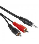 PremiumCord Kabel Jack 3.5mm-2xCINCH M/M 10m