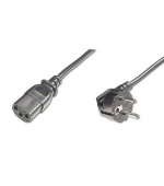 PremiumCord Kabel síťový 230V k počítači 0.5m