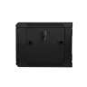 Nástěnný rack 19'' 6U 600X450mm černý flat pack