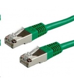 XtendLan patch kabel Cat6A, SFTP, LS0H - 0,25m, zelený (prodej po 10 ks)
