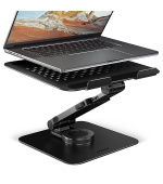 AXAGON STND-LRB hliníkový stojan na notebook 10"-17.3" nastavitelná výška a úhel, otočný, černý