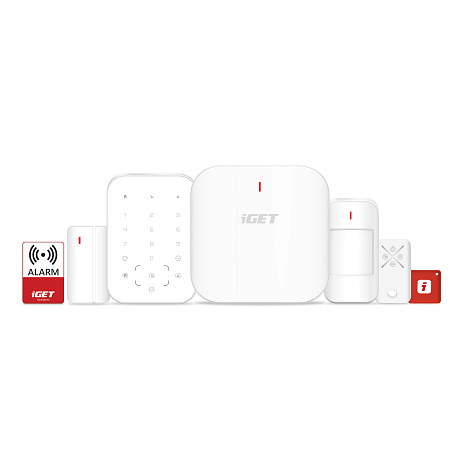 iGET SECURITY M6-4G Premium - Inteligentní zabezpečovací systém 4G/WiFi/LAN alarm, Android, iOS