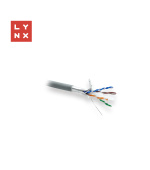 LYNX FTP kabel, Cat6, LSZH, celoměděný, vnitřní, šedý, cívka 305m
