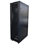 LEXI-Net 19" stojanový rozvaděč 42U 800x1000 rozebiratelný, kolečka, 1000kg, perforované dveře, černý