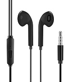 OBAL:ME Drátová Sluchátka 3.5mm Jack Black