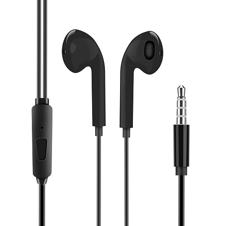 OBAL:ME Drátová Sluchátka 3.5mm Jack Black