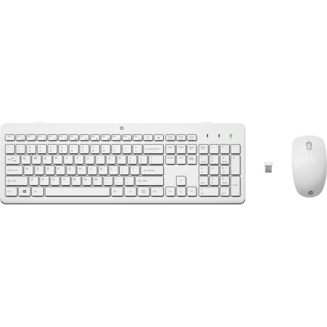 HP 230 klávesnice a myš/bezdrátová/white CZ/SK