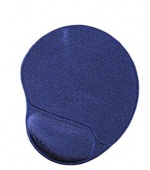 GEMBIRD Gel mouse pad with wrist support, blue