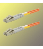 Optický patchkabel duplex LC-LC, 50/125 um MM, 1m, OM2