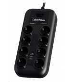 CyberPower Surge Buster™ 8 zásuvek, 2xUSB, 1.8m, German, New