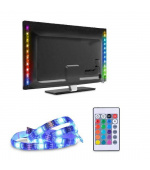 Solight LED RGB pásek pro TV, 2x 50cm, USB, vypínač, dálkový ovladač