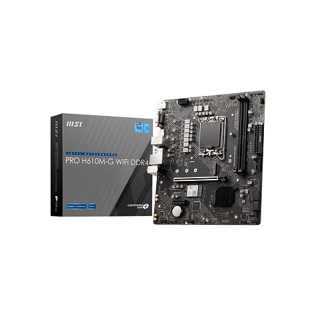 BAZAR - MSI MB Sc LGA1700 PRO H610M-G WIFI DDR4, Intel H610, 2xDDR4, 1xDP, 1xHDMI, 1xVGA, mATX - Po opravě (Bez příšluše