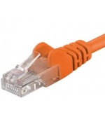 Patch kabel UTP RJ45-RJ45 level CAT6, 0.25m, oranžová
