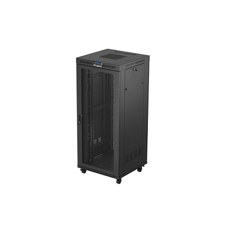 19" VOLNĚ STOJÍCÍ RACKOVÁ SKŘÍŇ 37U 800X800 ČERNÁ LCD PERFOROVANÁ DVÍŘKA LANBERG (PLOCHÉ BALENÍ)