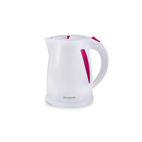 BAZAR - ORAVA VK-3117 R rychlovarná konvice, 2000 W, 1.7 l, automatické vypnutí, růžová / bílá - Poškozený obal (Komplet