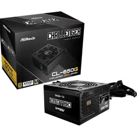 ASROCK zdroj CL-650G,650W, 80Plus Gold, 120 mm, ATX 3.1