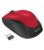 Logitech Wireless Mouse M235, red