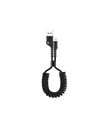 WG - Datový kabel Micro USB na USB-A, 1 metr, kroucený, černá