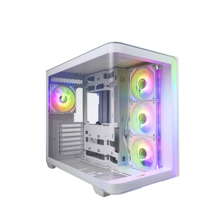 FSP M580-WP/Midi Tower/Transpar./Bílá