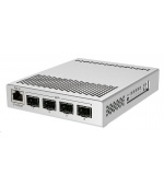 MikroTik Cloud Router Switch CRS305-1G-4S+IN, Dual Boot (SwitchOS, RouterOS), 800MHz, 512MB RAM, 4xSFP+, vč.L5