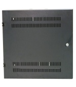 LEXI-Net 19" nástěnný vertikální rozvaděč SOHO 2U+4U 540x170, perforované dveře, černý