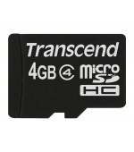 TRANSCEND MicroSDHC karta 4GB Class 4, bez adaptéru