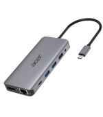 ACER 12v1 Type C dongle: 2 x USB3.2, 2 x USB2.0, 1x SD/TF, 2 x HDMI, 1 x PD, 1 x DP, 1 x RJ45, 1 x 3.5 Audio