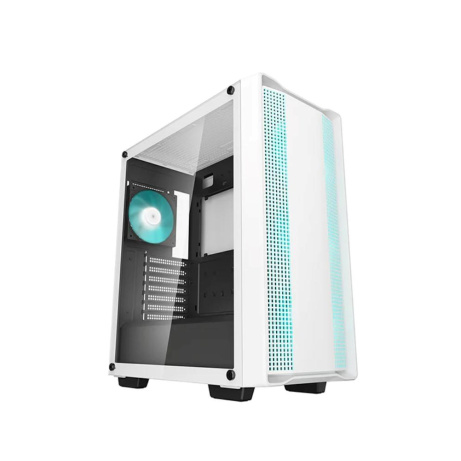 DEEPCOOL Case CC560 WH V2, ATX, Průhledná bočnice, 4x120mm Fan, bílá