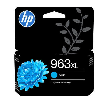 HP 963XL High Yield Cyan Original Ink Cartridge (1,600 pages)