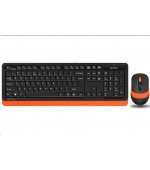 A4tech FG1010 FSTYLER set bezdr. klávesnice + myši, oranžová barva