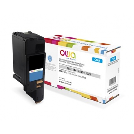 OWA Armor toner pro DELL 1250, 1350, 1355, C1760, C1765, 1400 Stran, 593-11141, modrá/cyan