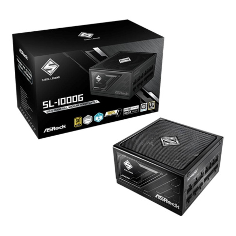 ASROCK zdroj SL-1000G,1000W, 80Plus Gold, 135 mm, ATX 3.1
