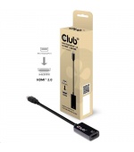 Club3D Adaptér aktivní mini DisplayPort 1.4 na HDMI 2.0b, HDR (M/F), 16cm
